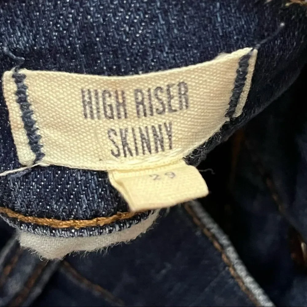 Madewell High Riser Ankle Skinny Jeans Medium Wash 29